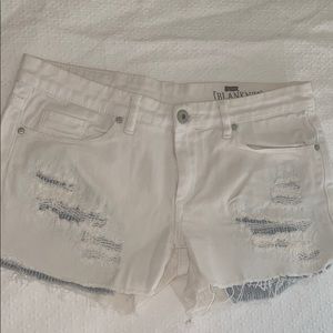BlankNYC White Stripped Pocket Denim/Jean Short 28